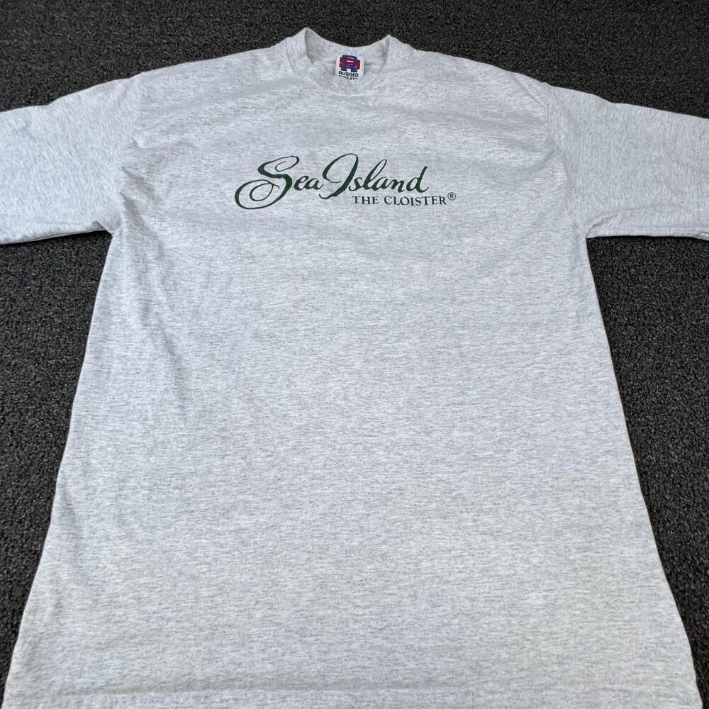 Rugged Sweats Sweatshirt Mens L Gray Pullover Sea Island The Cloister Logo